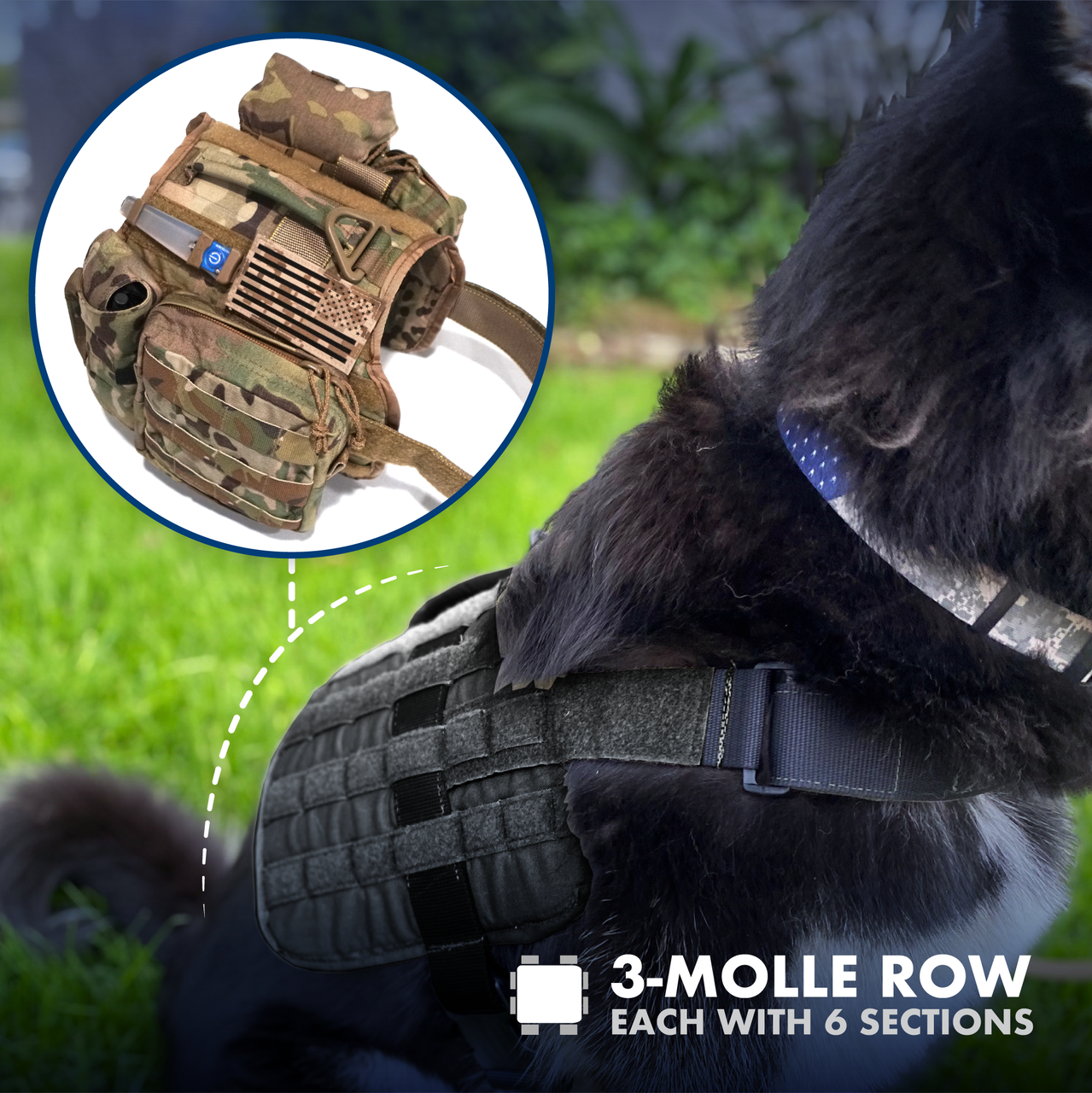 T3 K9 Molle Harness- FINAL SALE