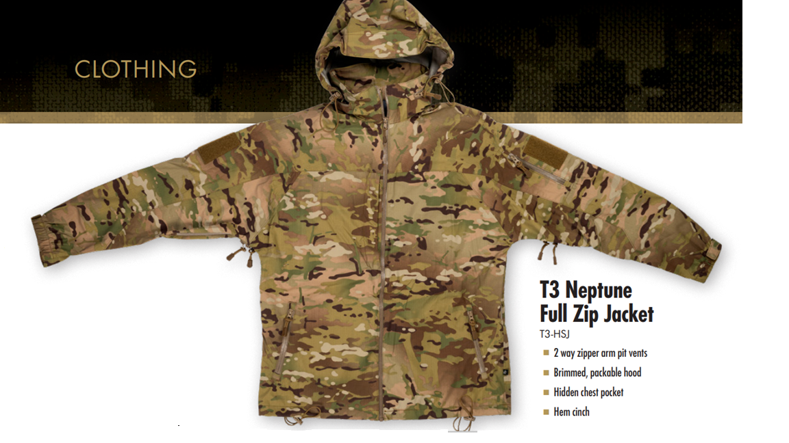 T3 Neptune Full Zip Jacket- Gen 1- Multicam- FINAL SALE