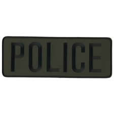 Police Back Patch 9x3" RG