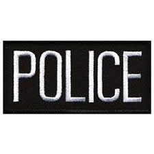 Police Front Patch 4x2"