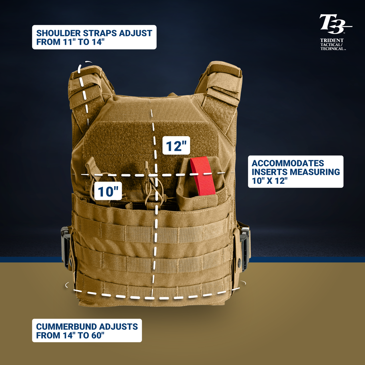 T3 Active Shooter Response Plate Carrier, Gen 2